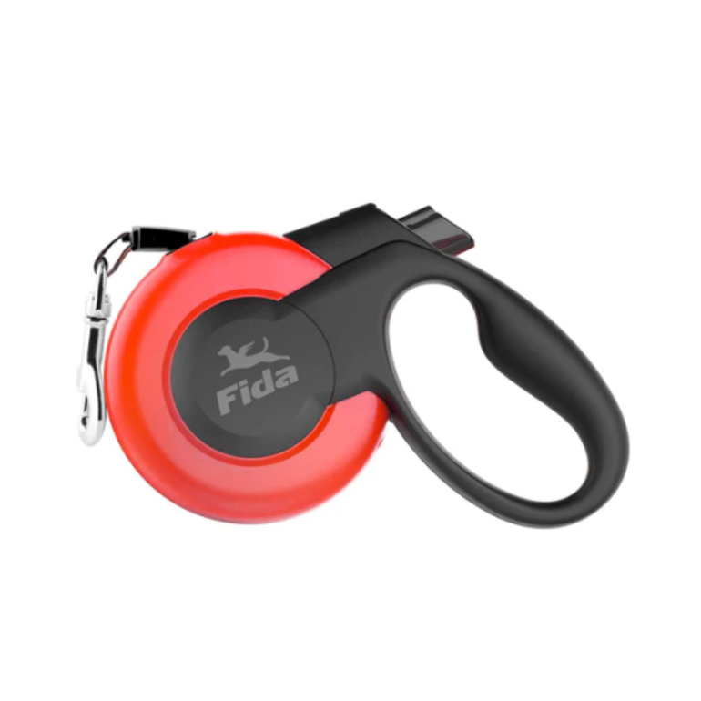 Fida Retractable Dog Leash Heavy Duty, 16 ft Pet Walking Leash Large - red - Red