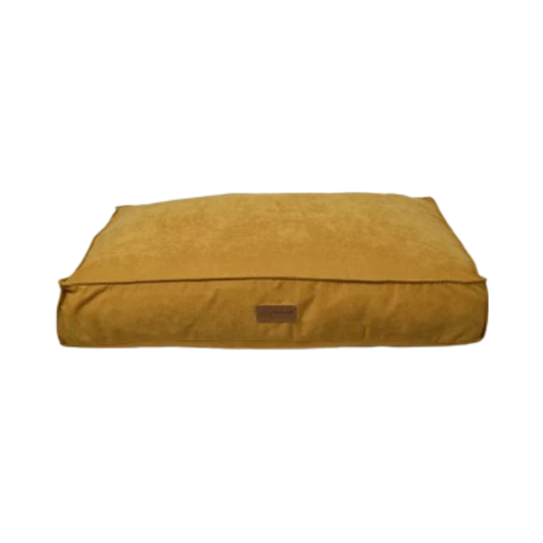 Feline go plus soft rectangular open bed for cats and dogs, Mustard Colour - Very Large