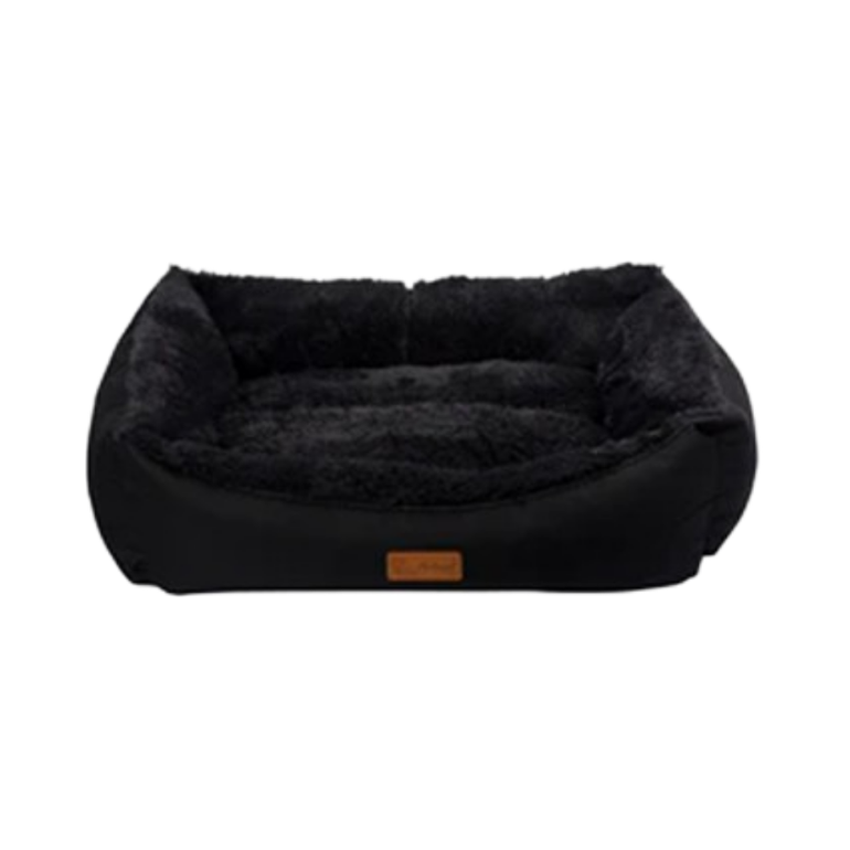 Feline Go Jellybean rectangular bed for cats and dogs, Black Colour - Small