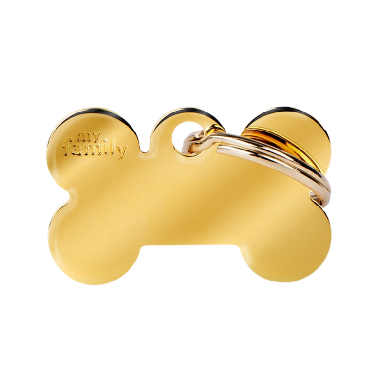 Big Bone Necklace Plated - golden