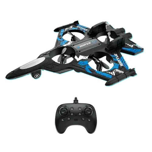 لعبة طائرة مقاتلة  للأطفال بجهاز تحكم عن بعد 2.4 جيجاهرتز مع أضواء ملونة
