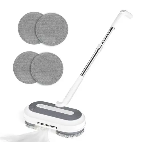 ممسحة كهربائية لاسلكية دوارة مع بخاخ ماء ومصابيح LED امامية من Denx