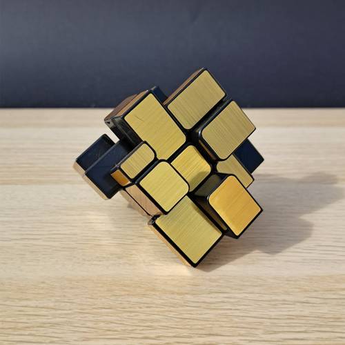 مكعب مرآة 3×3 الذهبي