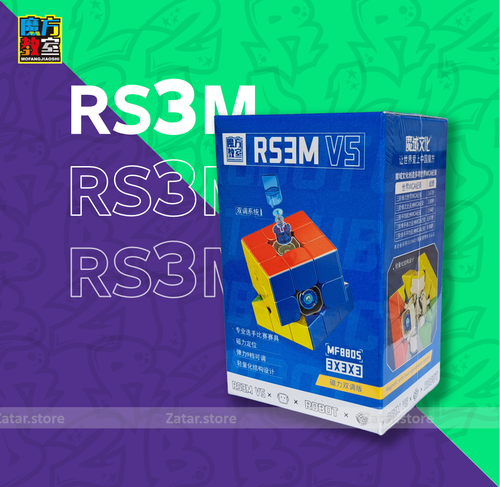 MoYu RS3M V5 3x3x3 SpeedCube with Robot (Adjustable)