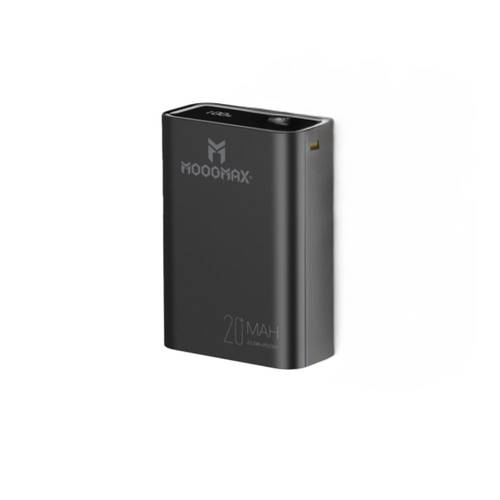 باور بانك ميني 20000mAh منفذين PD و USB بقوة 22.5 واط + شاشة رقمية أسود موج ماكس