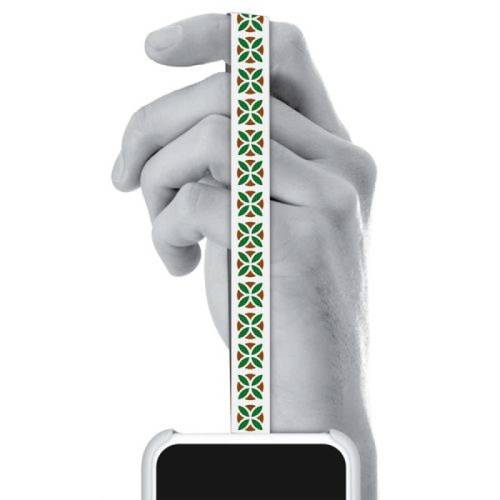 اكتيف - مسكة جوال قماشية تحمل الطابع التراثي ( الجص الحساوي )
