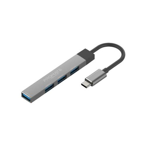 أفضل موزع بيانات USB-C متعدد المنافذ 4 في 1 يأتي بتصميم محمول نحيف مع توافق واسع بالإضافة إلى دعم التوصيل والتشغيل واتصال USB-C و USB-A مزدوج