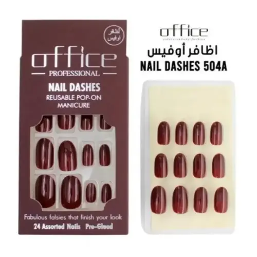 اوفيس بروفيشينال طقم اظافر لمعه ملونة ذاتية الصمغ – 504A