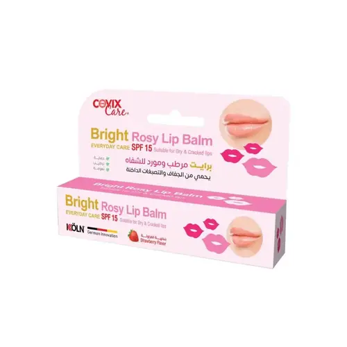 كوفيكس كير برايت بلسم مرطب ومورد للشفاه spf 15بنكهة الفراولة-15مل