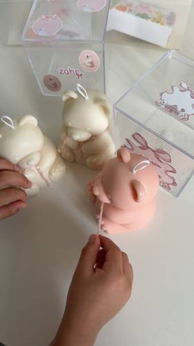 شمعة الدب بدون تغليف حجم كبير السعر للحبه🧸