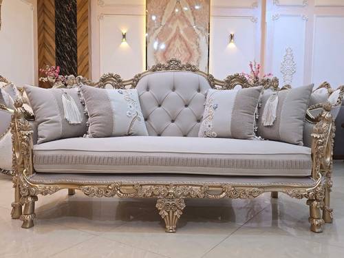 مجلس كنب فاخر خشب زان طبيعي لوران الملكي الفاخر 9مقاعد 