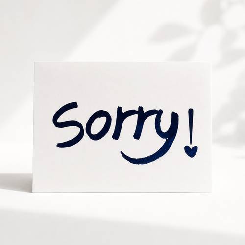 Sorry Greeting Card