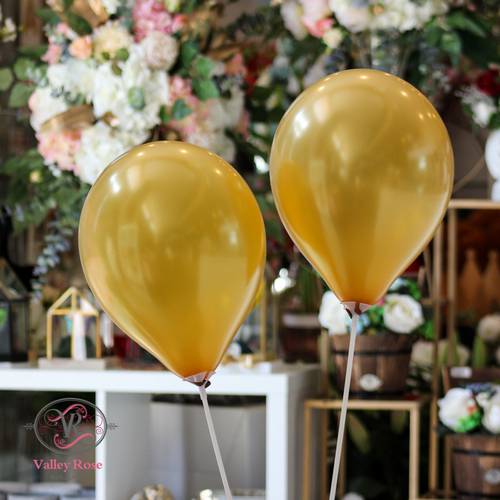 Gold balloons