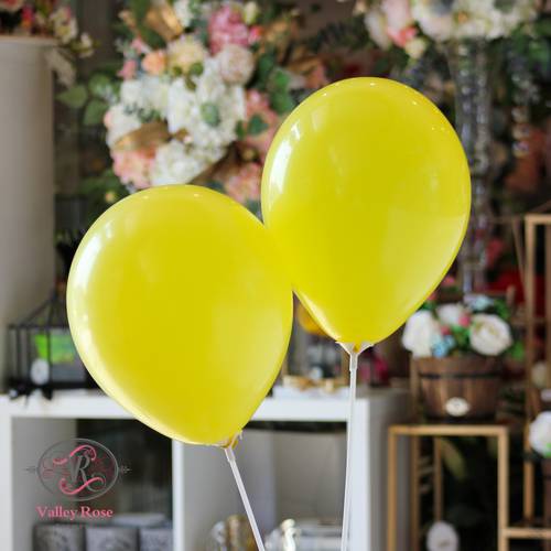 Yellow balloons