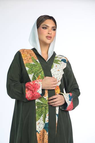 عباية الأناقة ركامة اخضر عشبي