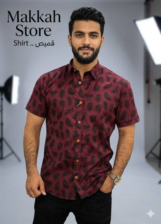 Short-sleeve printed shirt