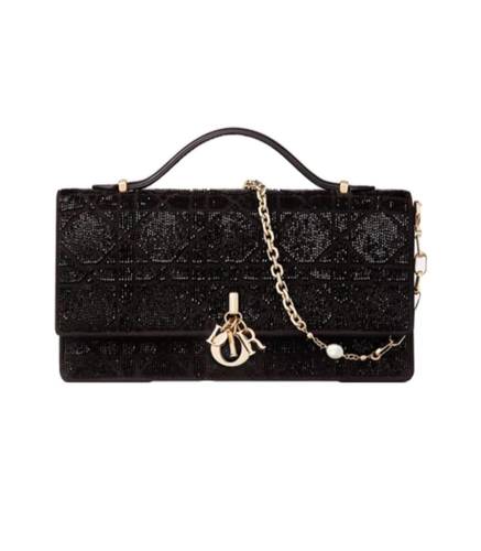 شنطة my dior mini crystal 