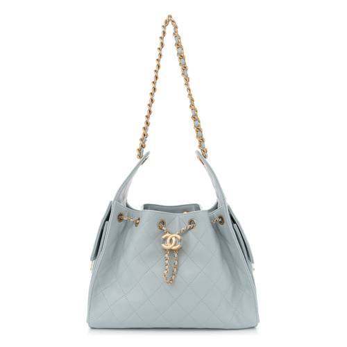 شنطة شانيل 25 ميديم Sky Blue 