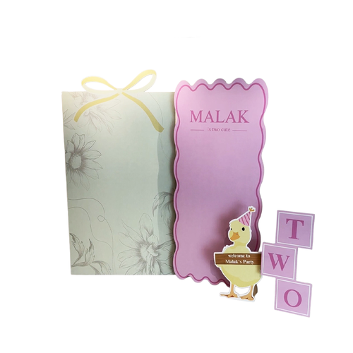 طلب مخصص (ثيم حفلة ميلاد ثاني سنة) 