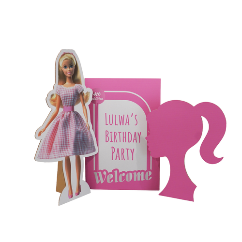 Customized Order (Barbie Birthday Theme 2 )