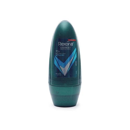 ريكسونا مزيل عرق رول أون للرجال (Active Dry) حماية نشطة وجفاف - 50 مل
