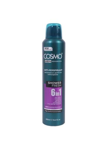 كوزمو (Cosmo) بخاخ مزيل عرق للرجال شاور فريش (Shower Fresh) 6 في 1