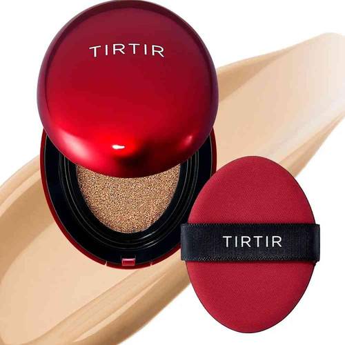 تيرتير (TIRTIR) كريم أساس ريد كوشن (Mask Fit) درجة 27N كاميل لمظهر طبيعي