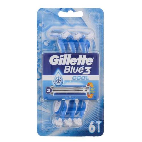 جيليت بلو 3 كول (Blue III Cool) ماكينة حلاقة بـ 3 شفرات عرض توفيري (6+6 مجاناً)