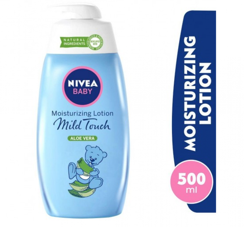 نيفيا بيبي (Nivea Baby) لوشن مرطب بخلاصة الألوفيرا الطبيعية لحماية بشرة الأطفال - 500 مل
