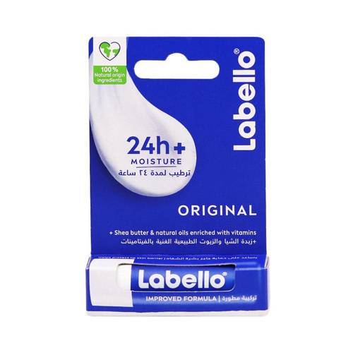 لابيلو مرطب ومعالج للشفاه أوريجينال (Original) لترطيب يدوم 24 ساعة ونعومة فائقة - 4.8 جم