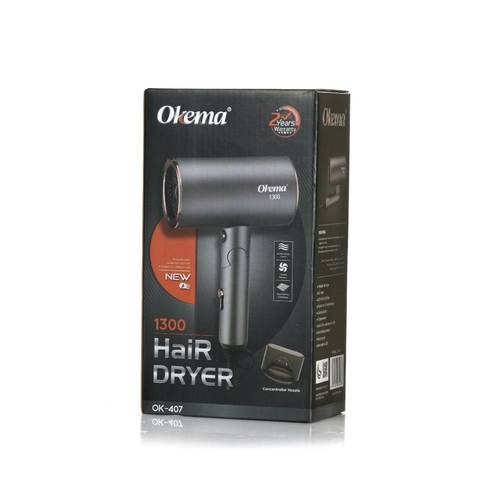 اوكيما (Okema) مجفف ومصفف شعر ميني (Mini) قابل للطي للسفر والشنطة OK-407