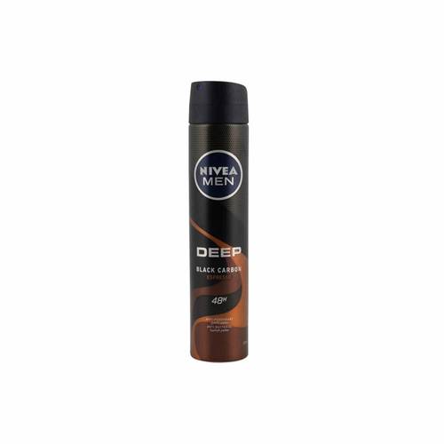 نيفيا للرجال مزيل عرق بخاخ ديب بلاك (Deep Black) حماية قوية وانتعاش - 200 مل