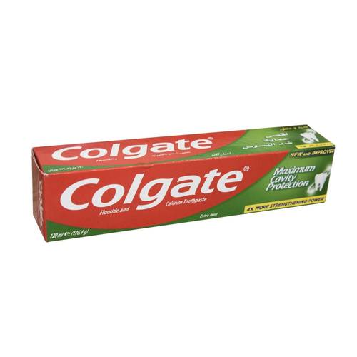 كولجيت (Colgate) معجون أسنان أقصى حماية بالكالسيوم والفلورايد - 120 مل