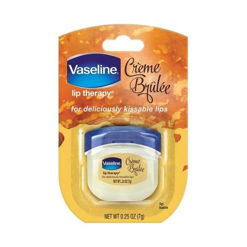 فازلين مرطب ومعالج للشفاه ميني (Crème Brûlée) برائحة الفانيليا والترطيب - 7 جم