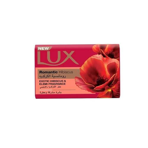 لوكس (Lux) صابون قطع رومانسية الكركدية برائحة زهرية فواحة لنظافة الجسم - 170 جم