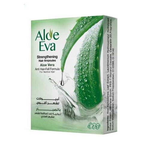 ألو إيفا (Alo Eva) أمبولات الصبار المركزة لتقوية الشعر ومنع التساقط (للشعر العادي)