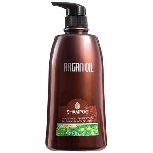 شامبو زيت الأركان (Argan Oil) المغذي والمصلح للشعر بعبوة ضغاط (حجم كبير) - 750 مل