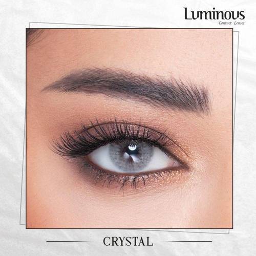 عدسات ليمونوس (Luminous) الملونة الشهرية لون كريستال (Crystal) صفاء تام