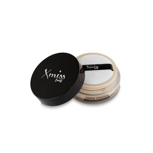 اكس ميس بيوتي بودرة تثبيت شفافة (Loose Powder) لإطفاء اللمعان وتثبيت المكياج درجة (01)