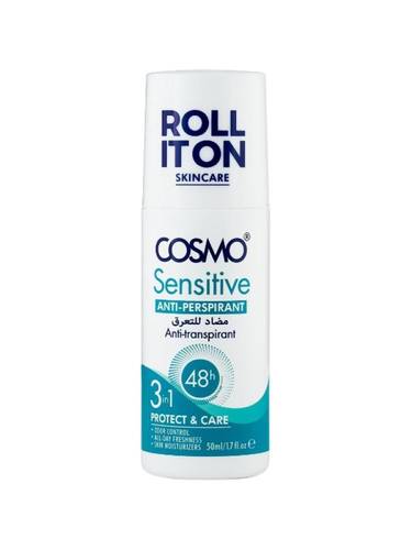 كوزمو (Cosmo) مزيل عرق رول أون للبشرة الحساسة (Sensitive) - 50 مل