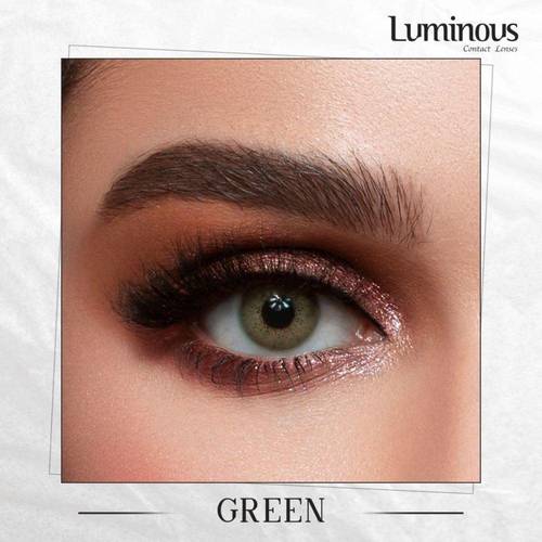 عدسات ليمونوس (Luminous) الملونة الشهرية لون جرين (Green) أخضر طبيعي
