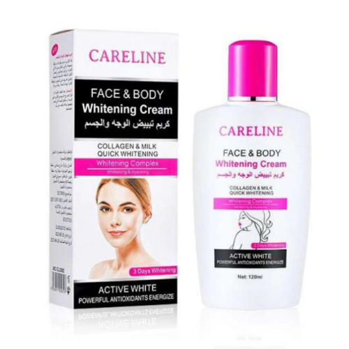 كيرلاين (Careline) كريم تبييض الوجه والجسم الفعال - 120 مل