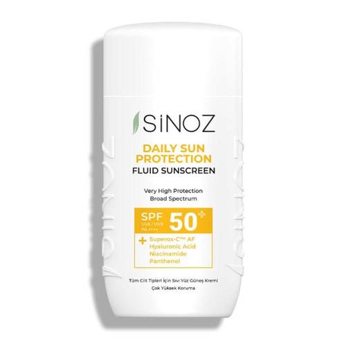 سينوز (Sinoz) سائل واقي شمس يومي بعامل حماية عالي SPF 50 لحماية البشرة