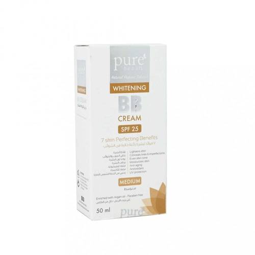 بيور بيوتي (Pure Beauty) بي بي كريم (BB Cream) مع واقي شمس (متوسط) - 50 مل