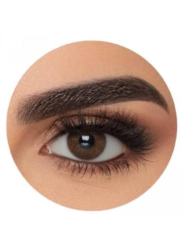 ثري دي كلرز عدسات لاصقة ملونة شهرية (3D Colors) لون براون (Brown) البني الطبيعي