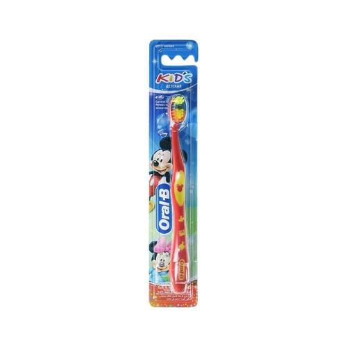 اورال بي فرشاة أسنان للأطفال (Mickey Kids) بشعيرات ناعمة ورسومات