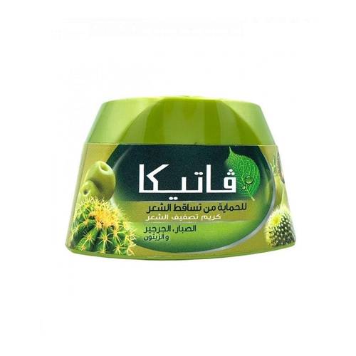 فاتيكا كريم تصفيف الشعر ضد التساقط بخلاصة الزيتون والصبار لتقوية الشعر - 140 مل