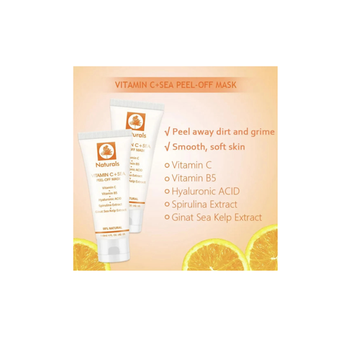 ناتشورالز (Naturals) قناع تقشير البحر الميت بفيتامين سي للنضارة - 118 مل