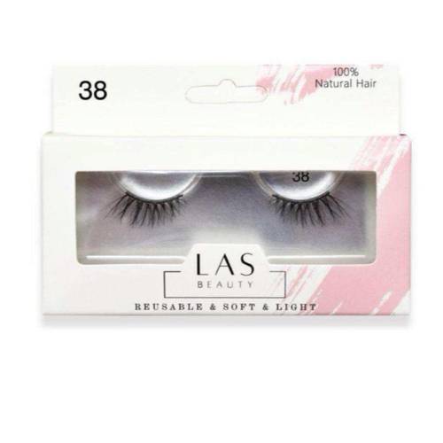 لاس بيوتي (Las Beauty) رموش طبيعية ناعمة (طرفية) رقم 38