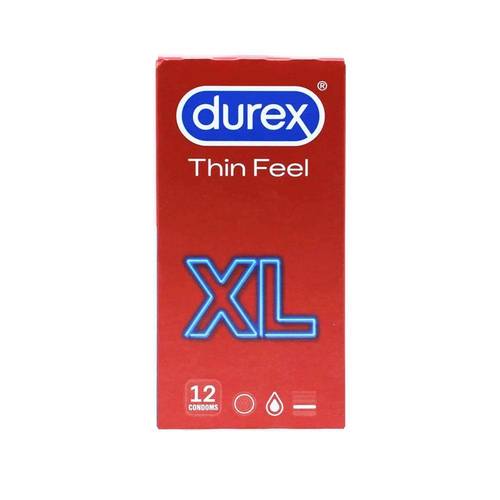 ديوركس (Durex) واقي ذكري ثين فيل (Thin Feel) رقيق جداً مقاس XL - 12 حبة